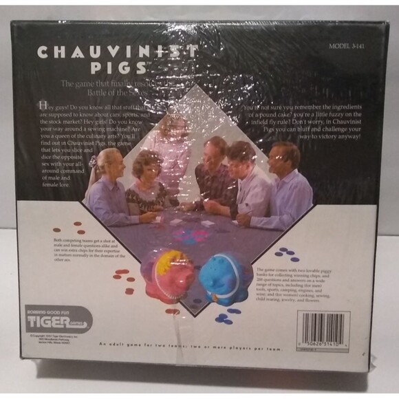 Chauvinist Pigs Adult Party Game Finally Resolves Battle of Sexes Vintage 1991 - Picture 3 of 3